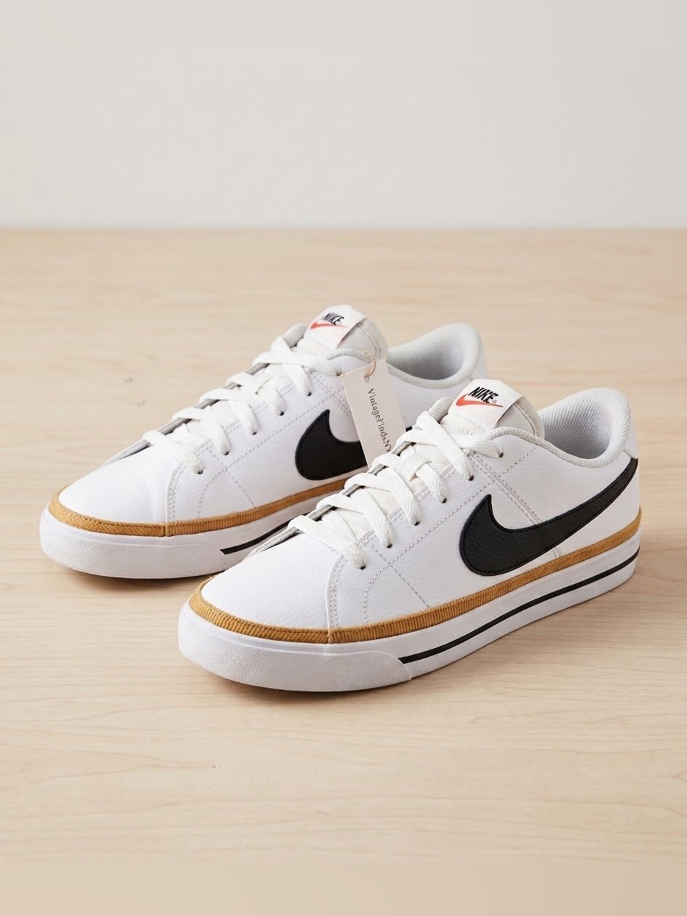 Nike Court Legacy Next Nature White Black Desert Ochre Men's Size 10 Classic